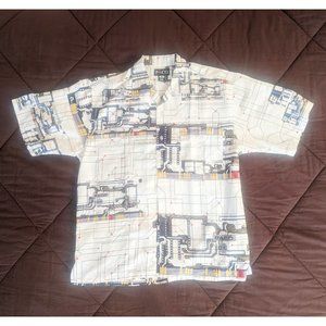New Paco "Circuitboard" Hawaiian Shirt - Medium